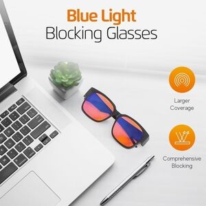 NWT 2 Pack Unisex Blue Light Blocking Glasses